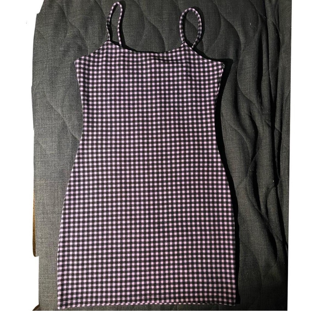Purple and black H&M dress